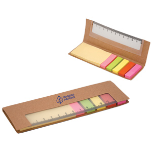 DA8344-300 STICKY NOTES WITH RULER-Brown