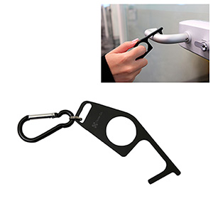 PP0008-TOUCHLESS KEY WITH CARABINER-Black